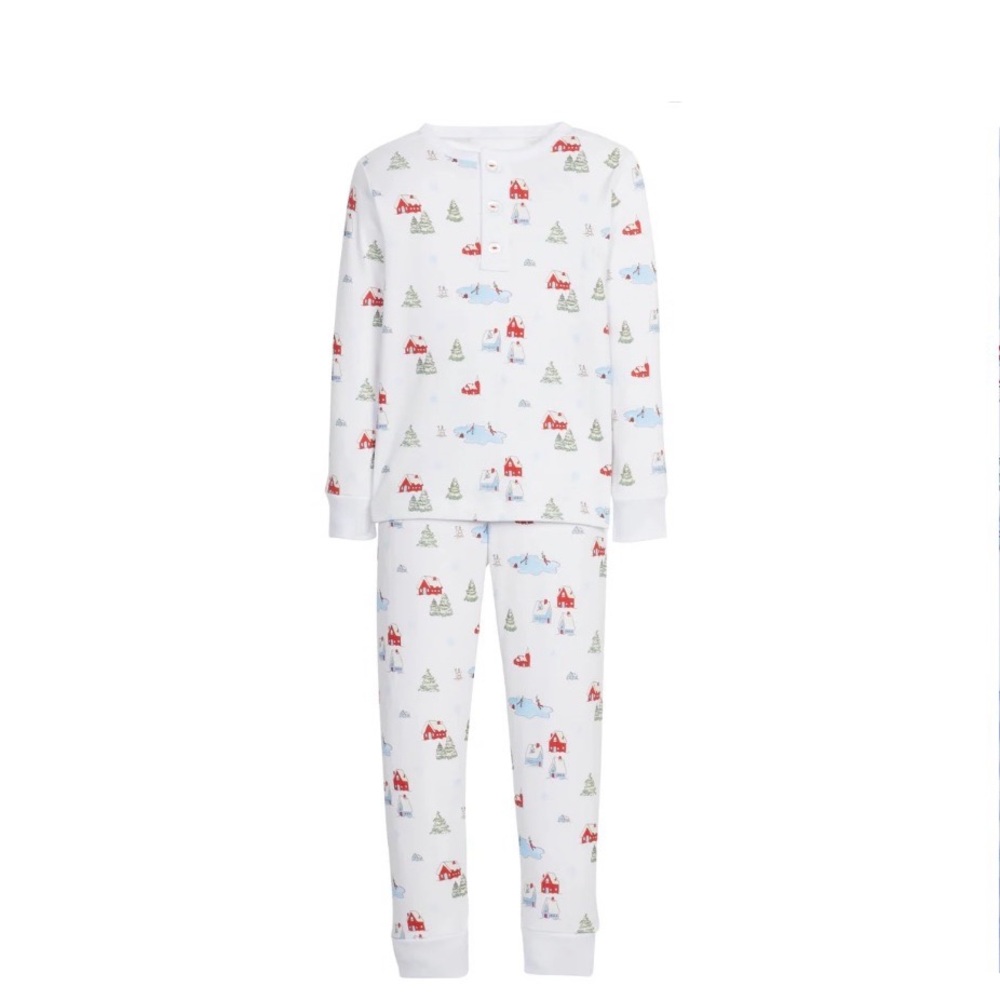 Little English Printed Jammies- Christmas Village Size 6 NWOT UNISEX